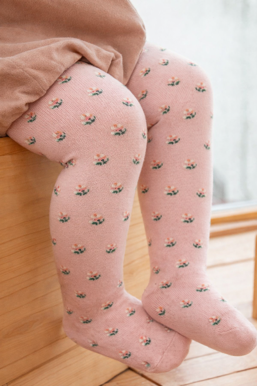 JAKARLI BEBEK KÜLOTLU ÇORAP Faded Pembe