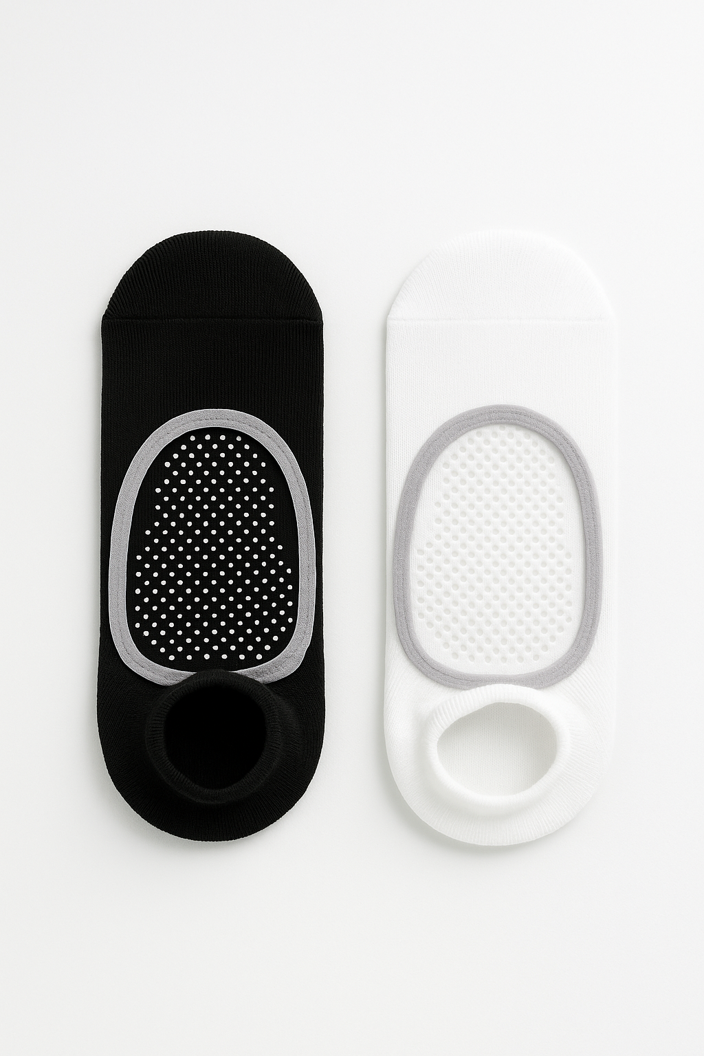 Kadın 2'li Asta Yoga / Pilates Step Çorap Siyah / Beyaz