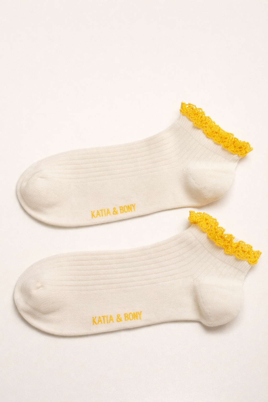 Kadın 2'li Limon Desenli Step Çorap