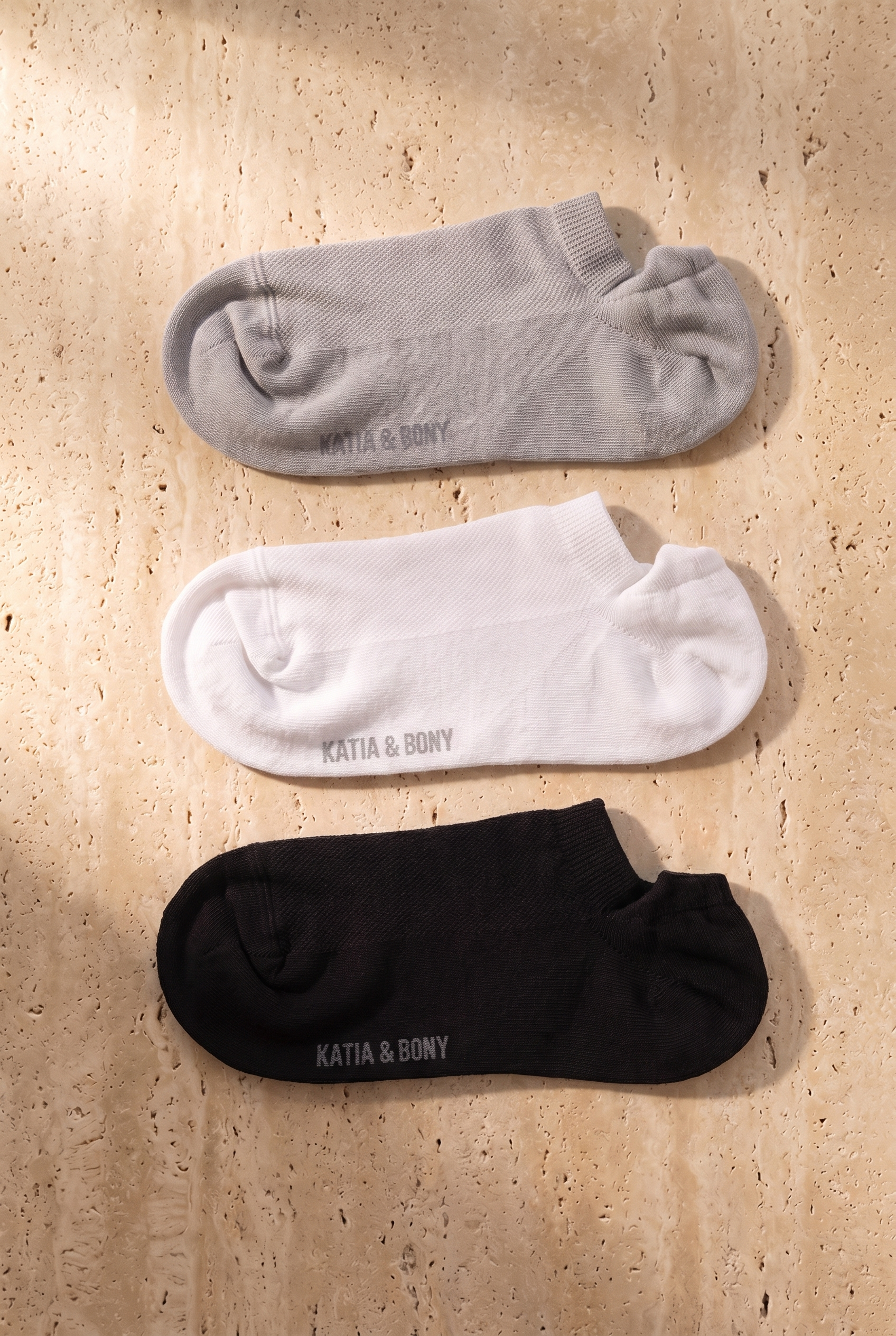 Kadın 3'lü Basic Step Çorap Siyah Mix