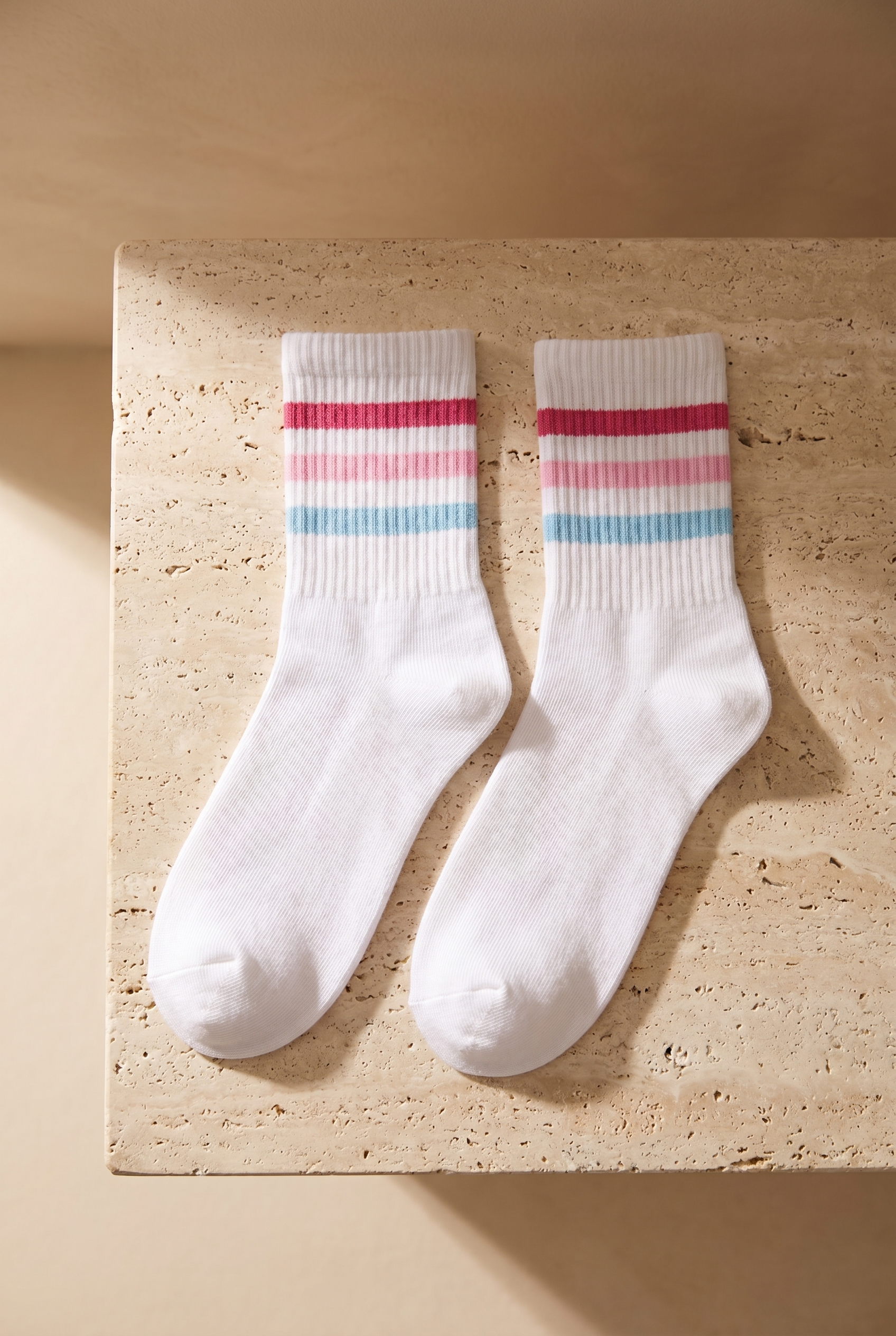 Women's 3-Piece Striped Colorful Sock Socks