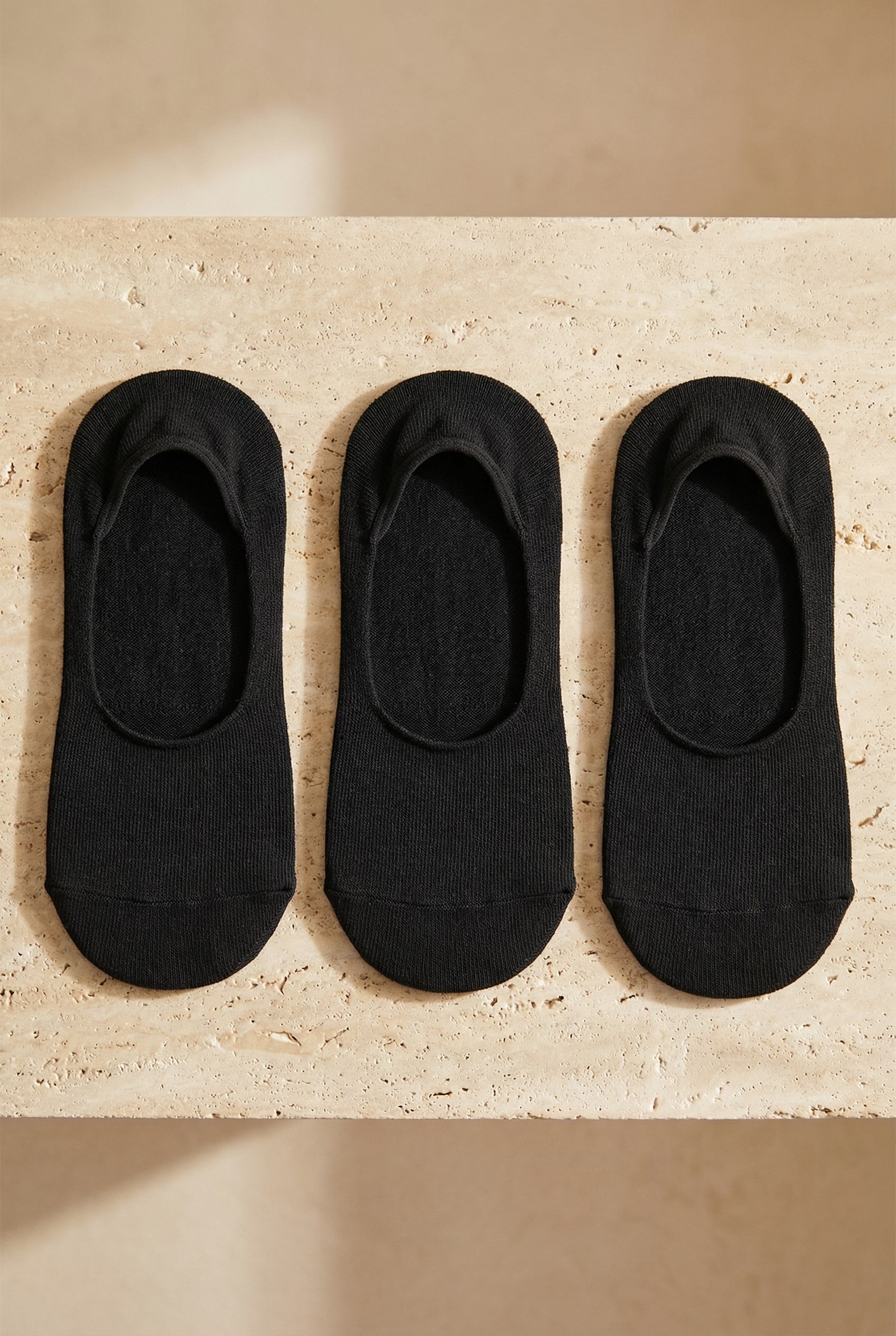 Women's 3-Pack Basic Invisible Ballet Socks Black/Black/Black