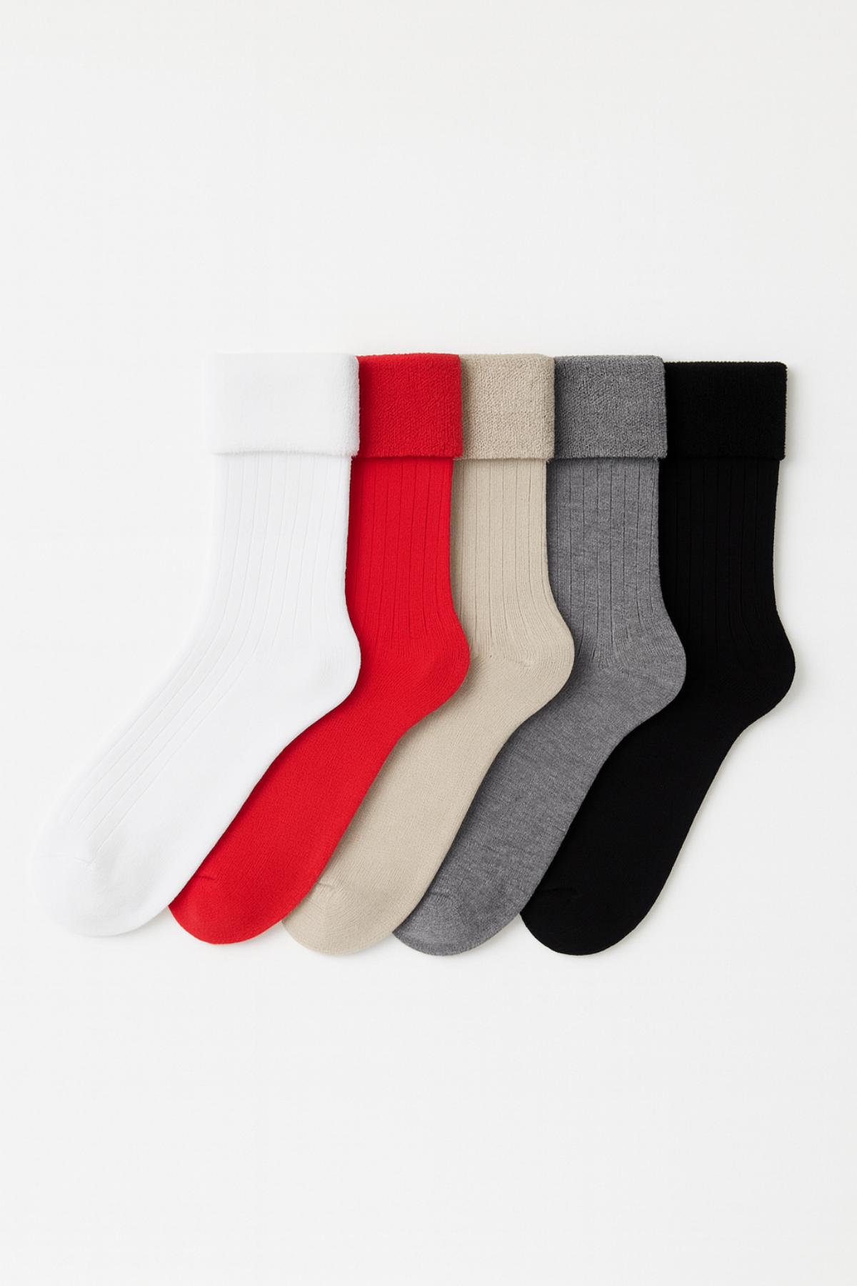 Kadın 5'li Derby Havlu Soket Çorap