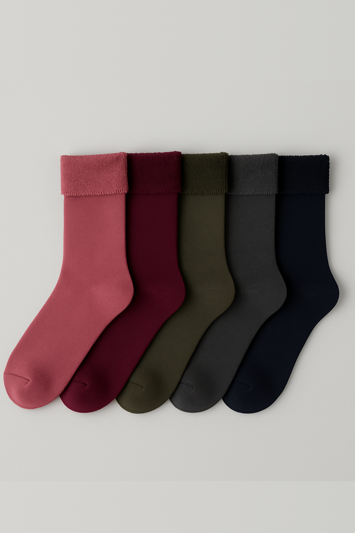 Kadın 5'li Havlu Soket Çorap Pembe Mix