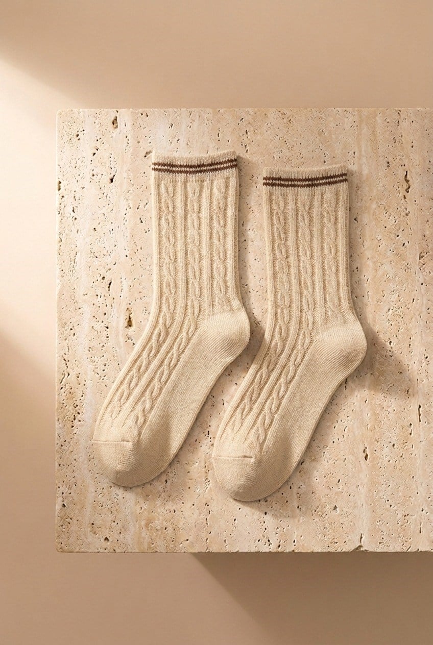 Women's 5-Pack Ankle Socks Mixed Brown