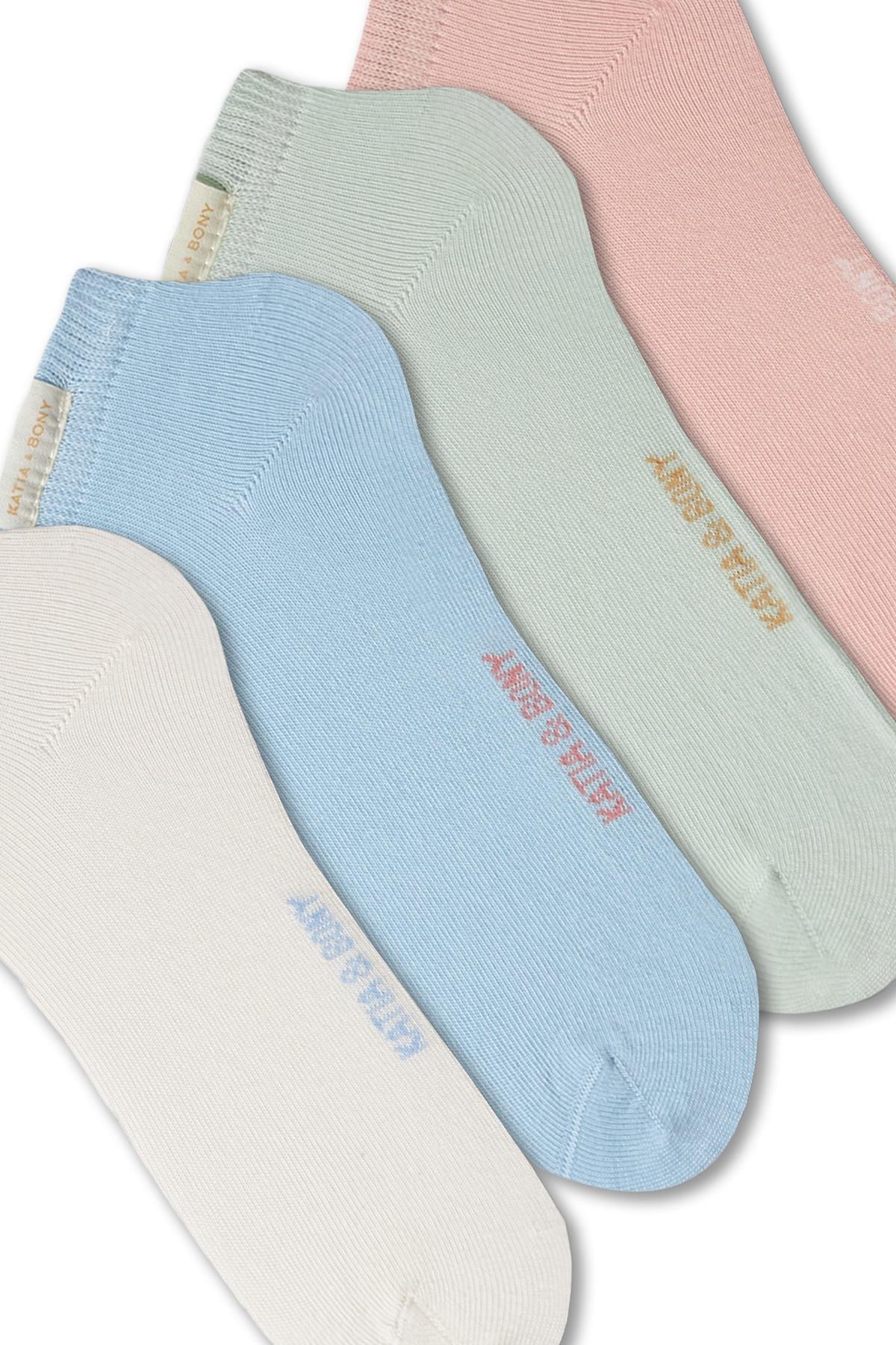 Kadın Basic 4'Lü Patik Çorap