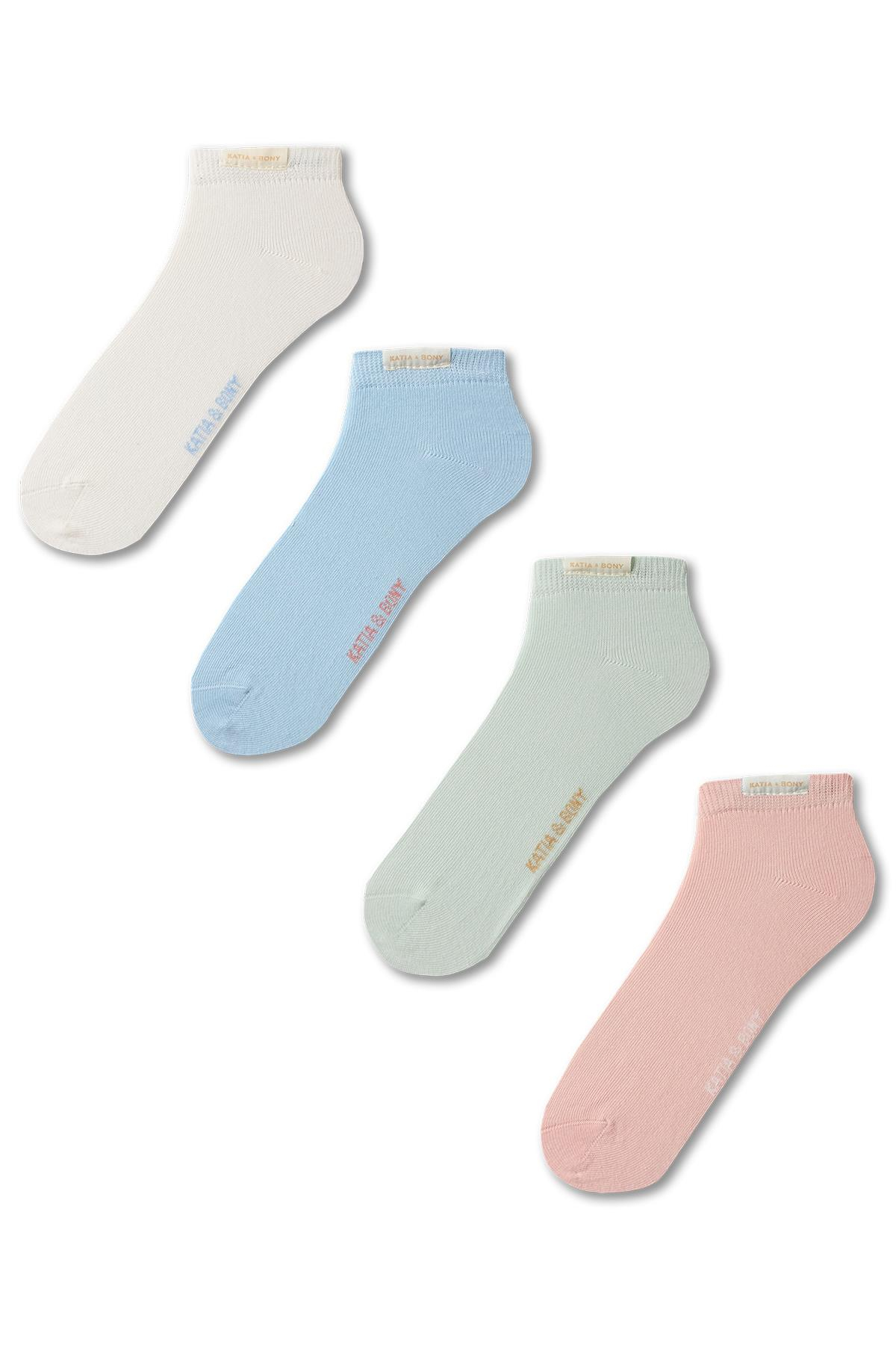 Kadın Basic 4'Lü Patik Çorap