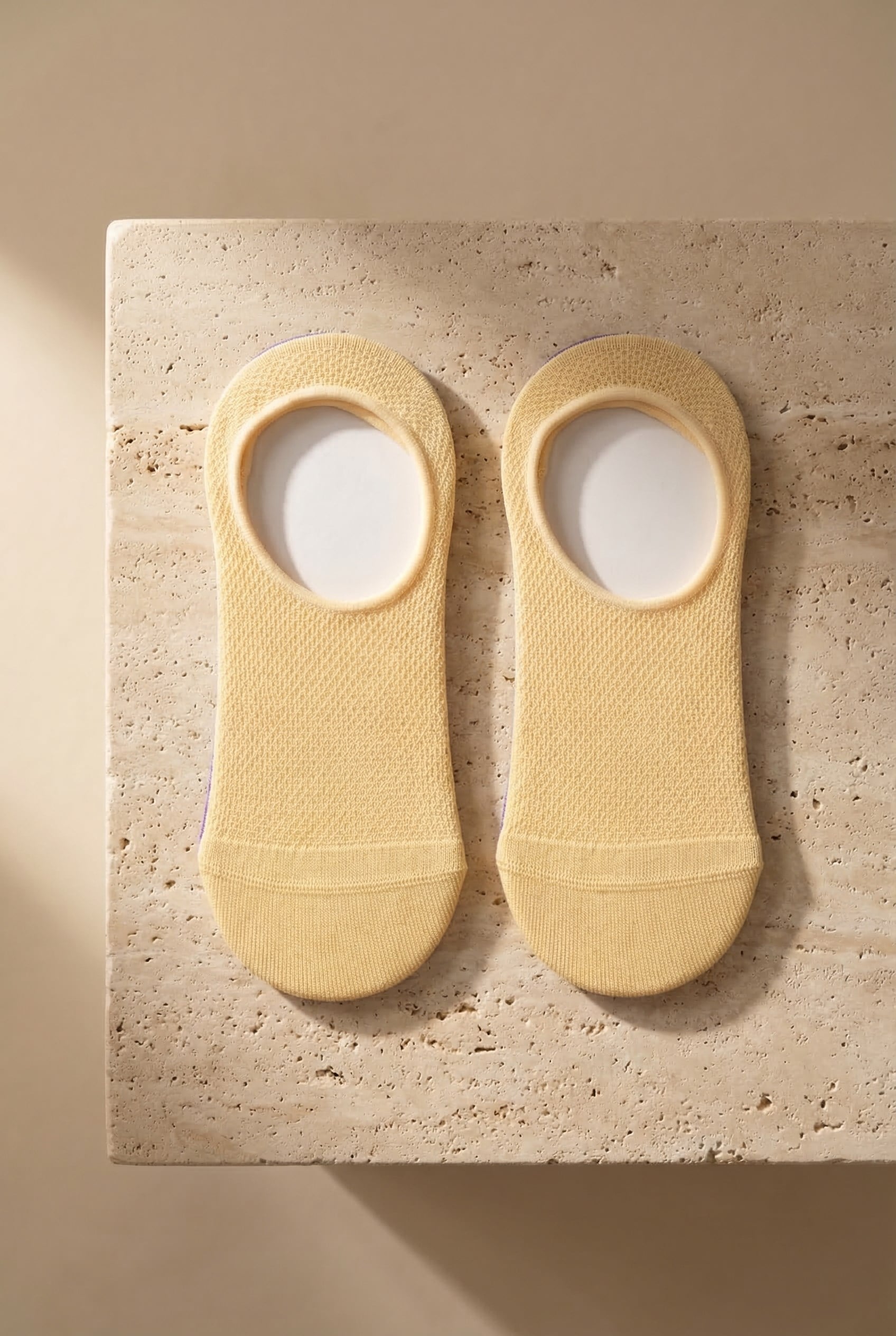 Kadın Basic Renkli Görünmez Babet Çorap Sarı