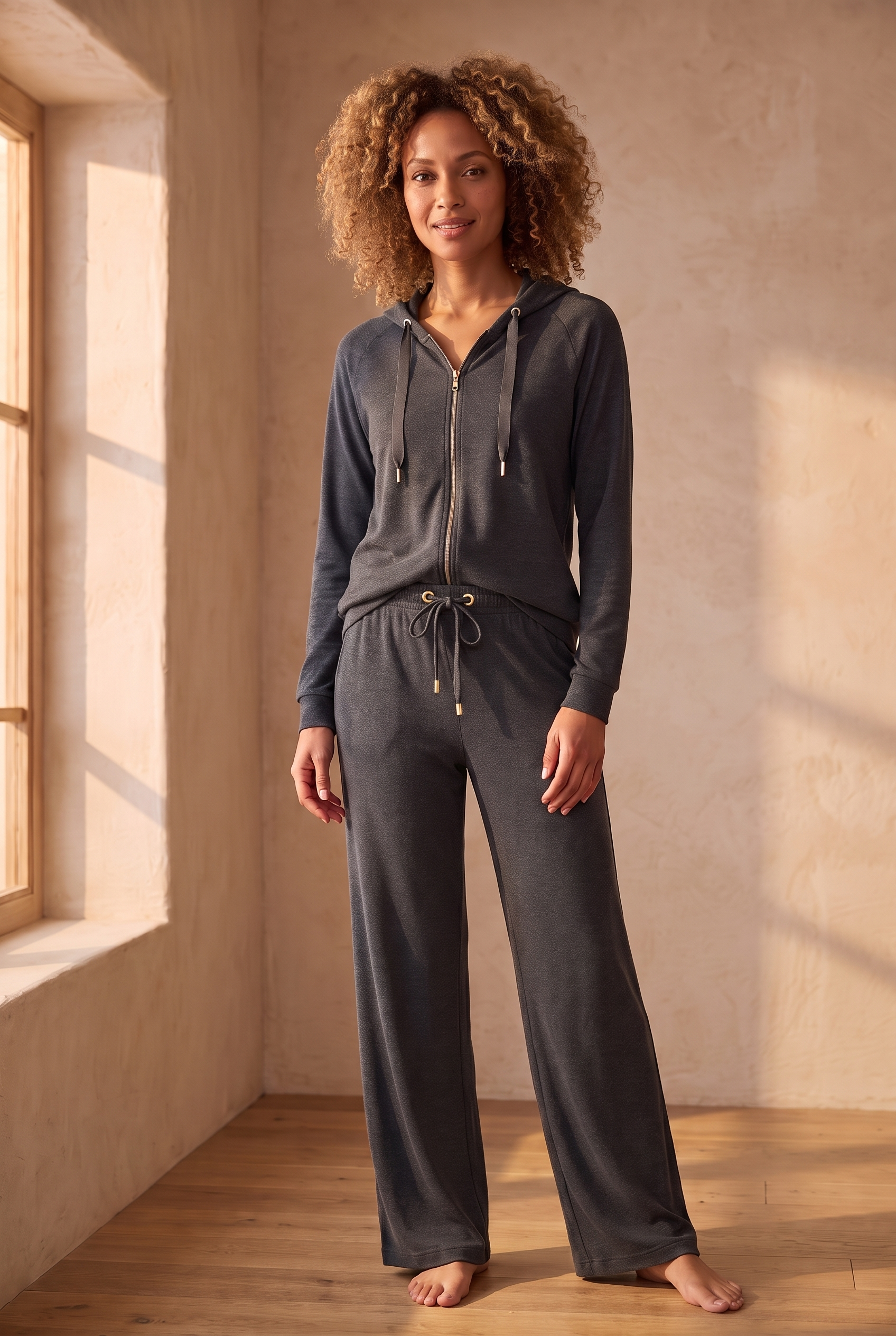 22511W3002 LOUNGEWEAR KADIN PANTOLON ANTRASİT