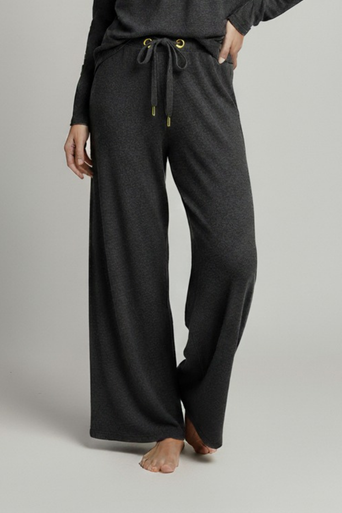 Kadın Bol Paça Ev Pantolonu Antrasit