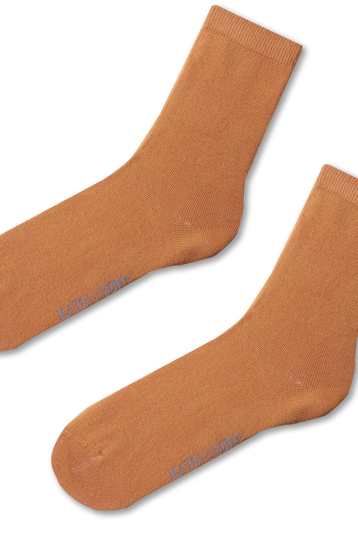 Kadın Family Basic Soket Çorap DARK Bej