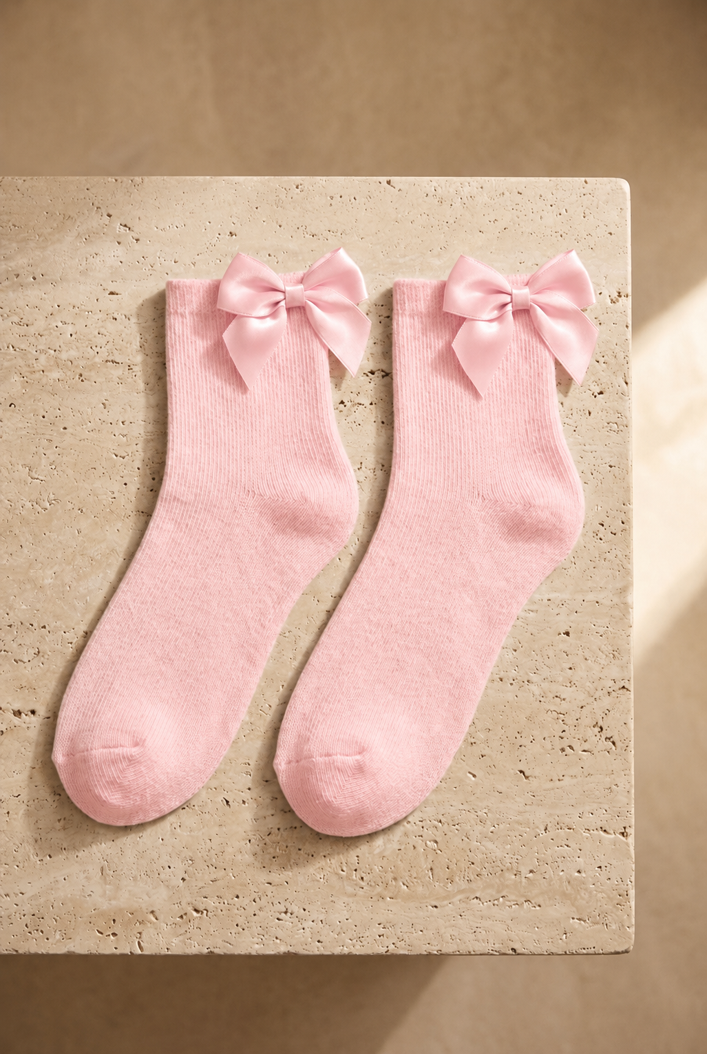 Women's Bow-Embellished Modal Ankle Socks Pink