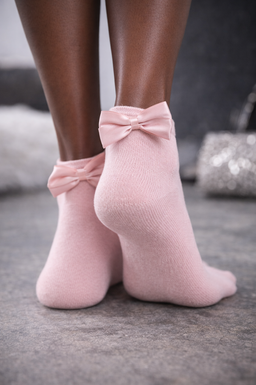 Kadın Fiyonklu Modal Soket Çorap Pembe