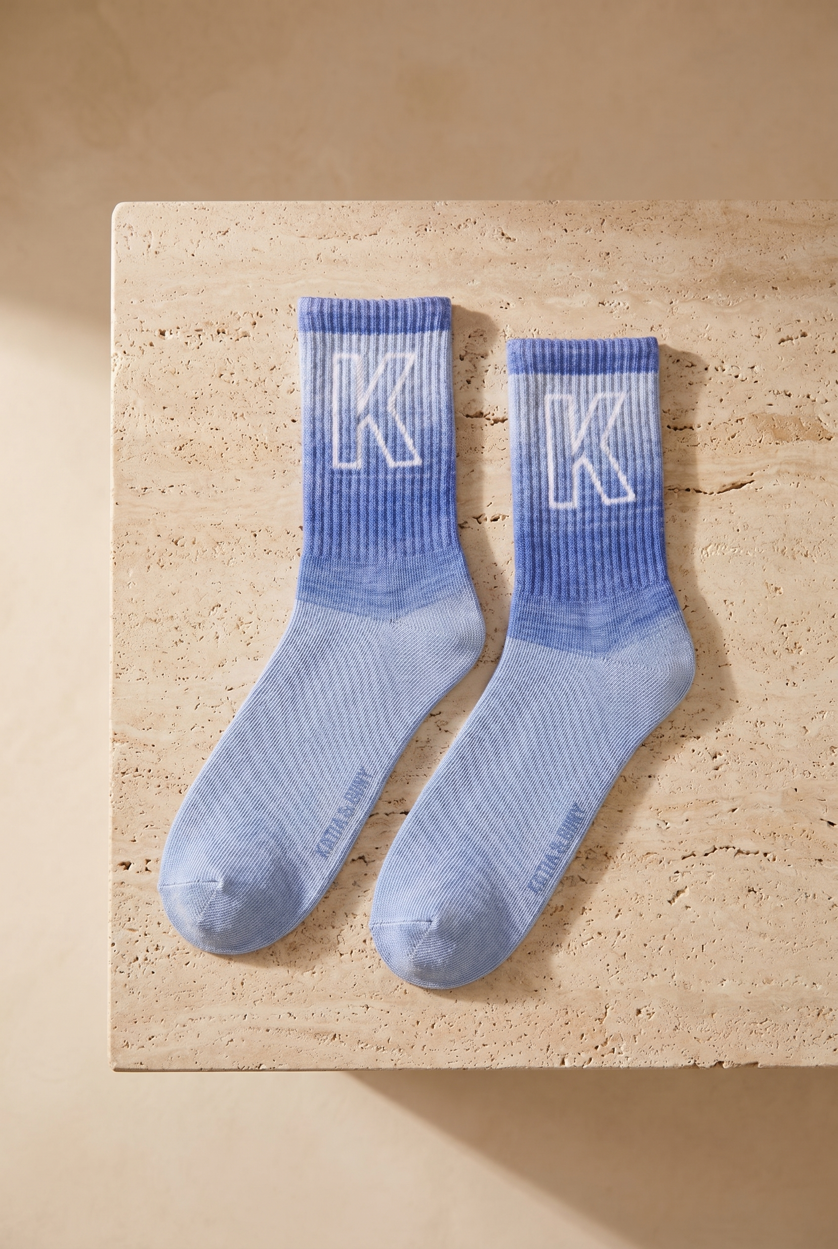 Women's Letter Patterned Color Transition 2-Piece Socks