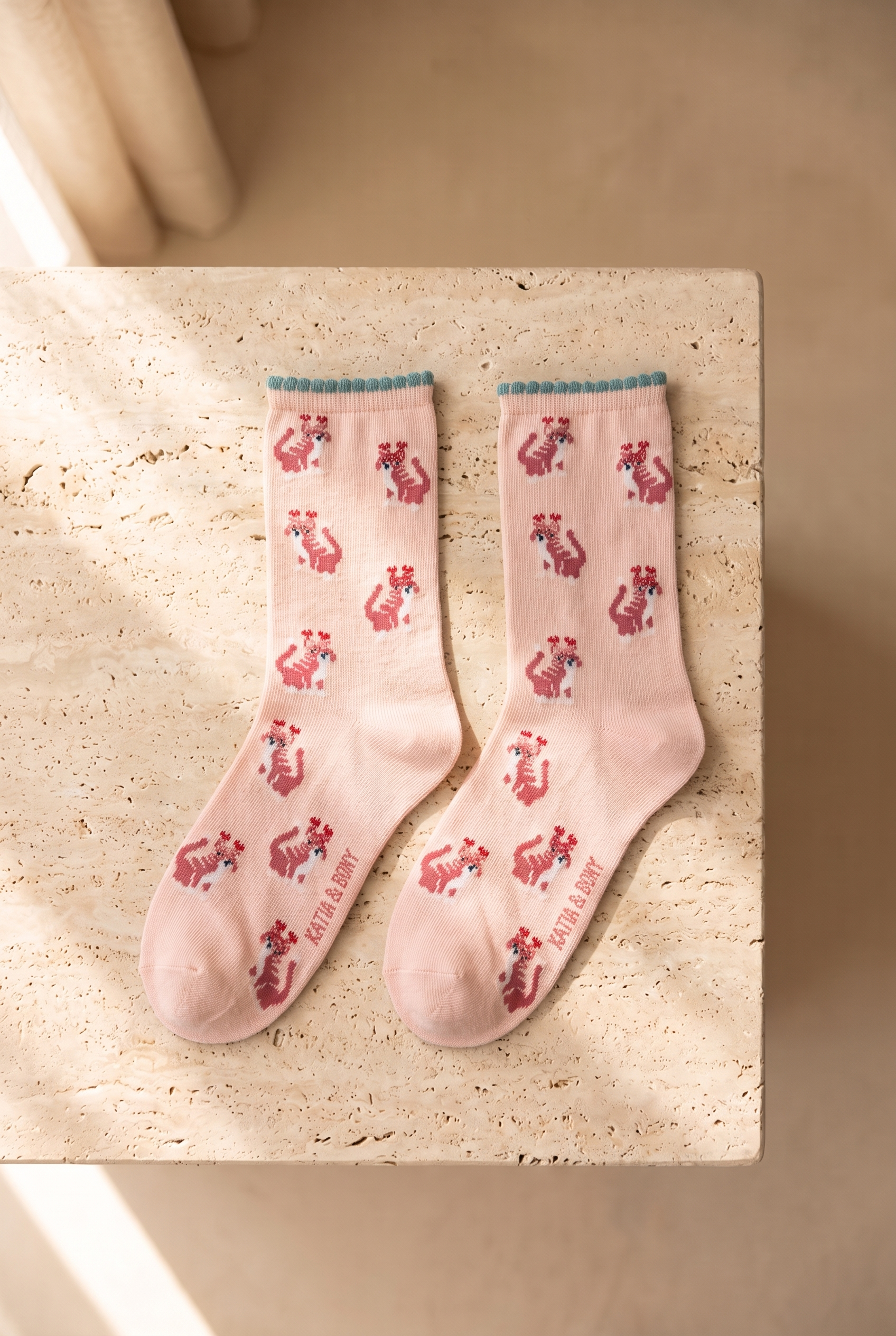 Women's Dog Patterned 3-Piece Socks