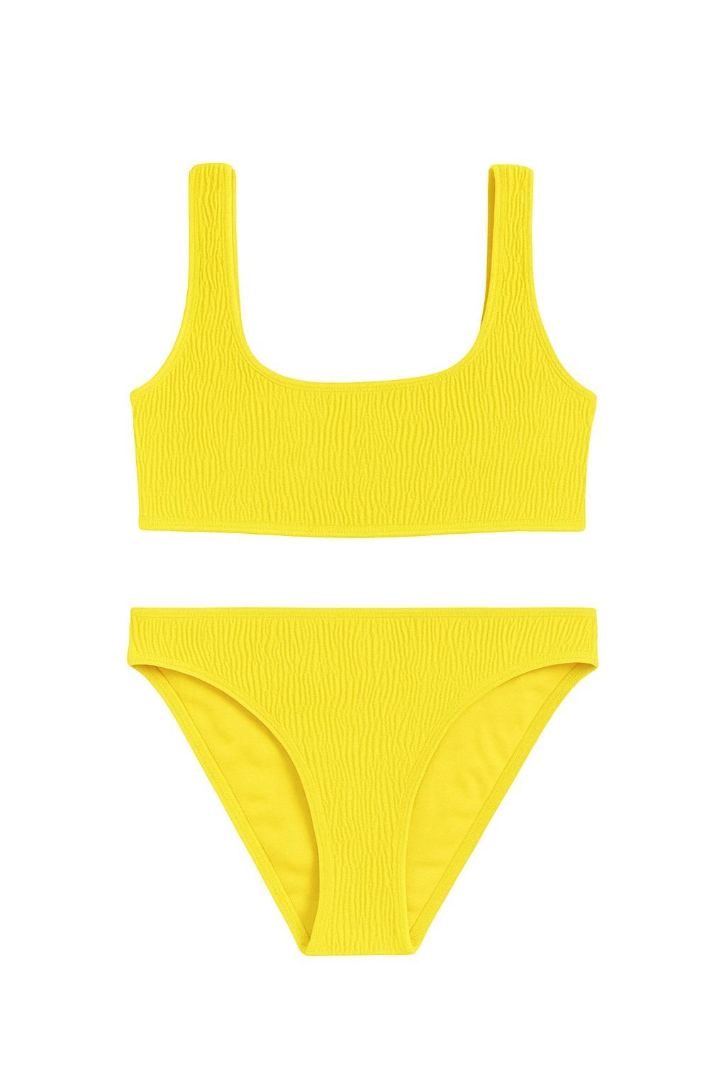 12506W3010 LEMON PARTY GİPELİ KADIN BİKİNİ TAKIM Sarı