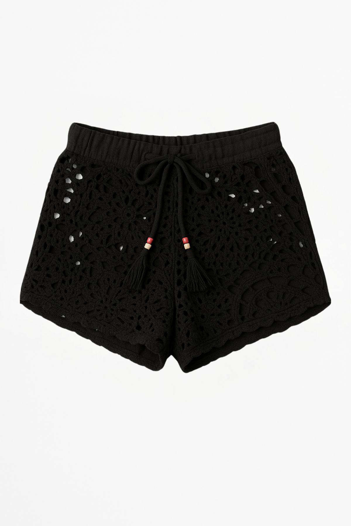 Kadın Örgü Şort Siyah
