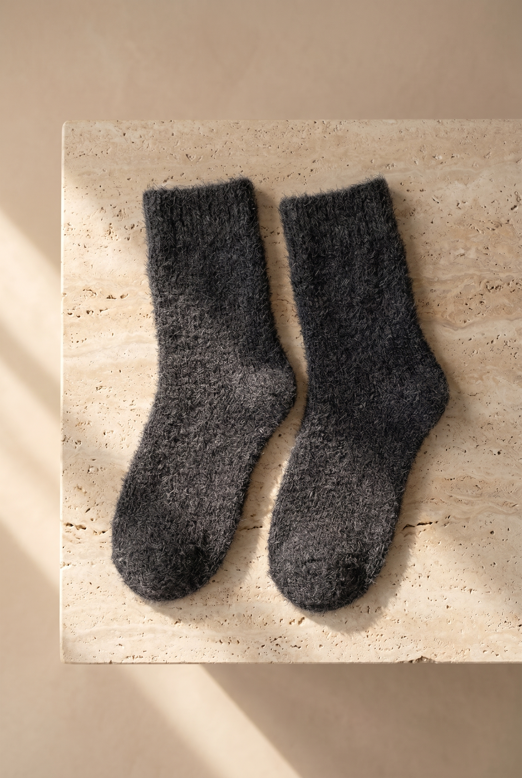 Women's Plush Socket Socks Gray