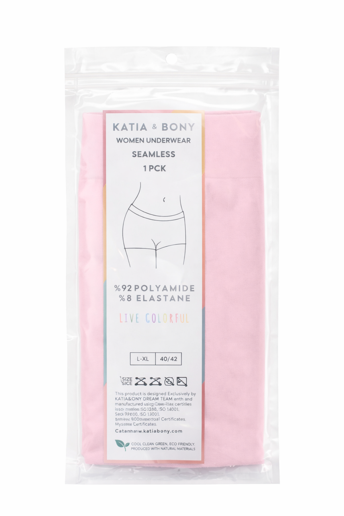 Kadın Pembe Seamless Boxer