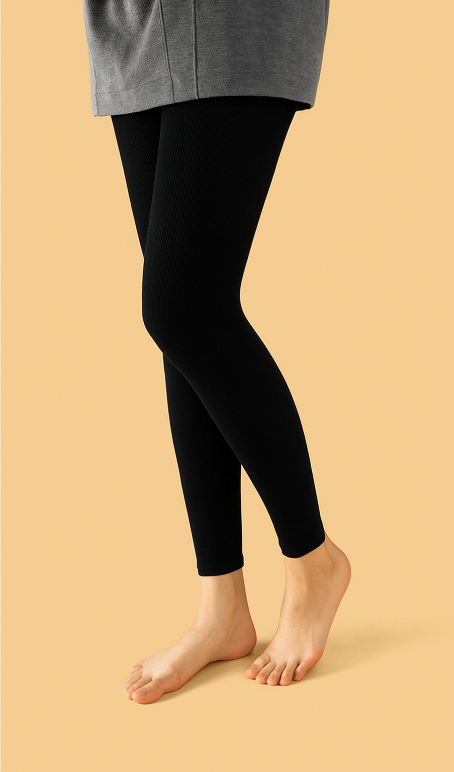 Kadın Şardonlu Külotlu Çoprap Siyah