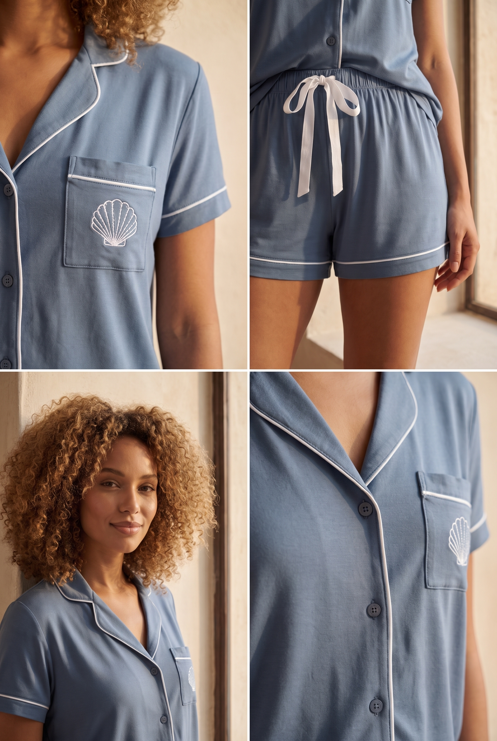 Women's Sea La Vie Pajama Set With Shorts