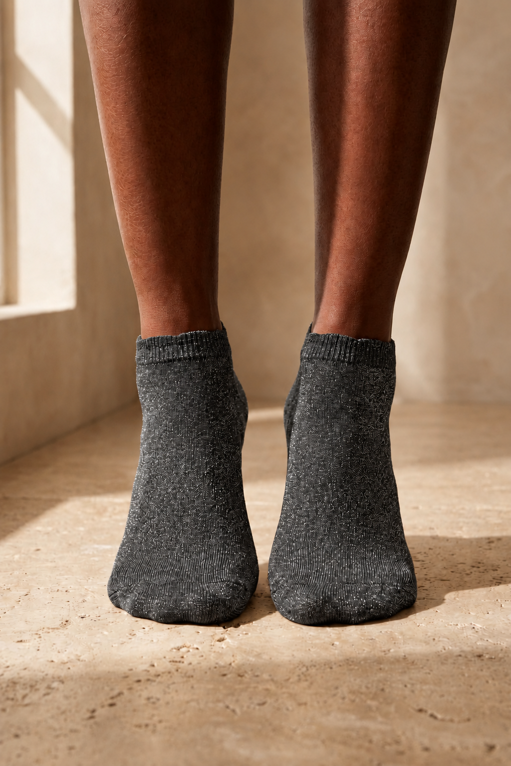 Women's Shine Booties Socks Anthracite