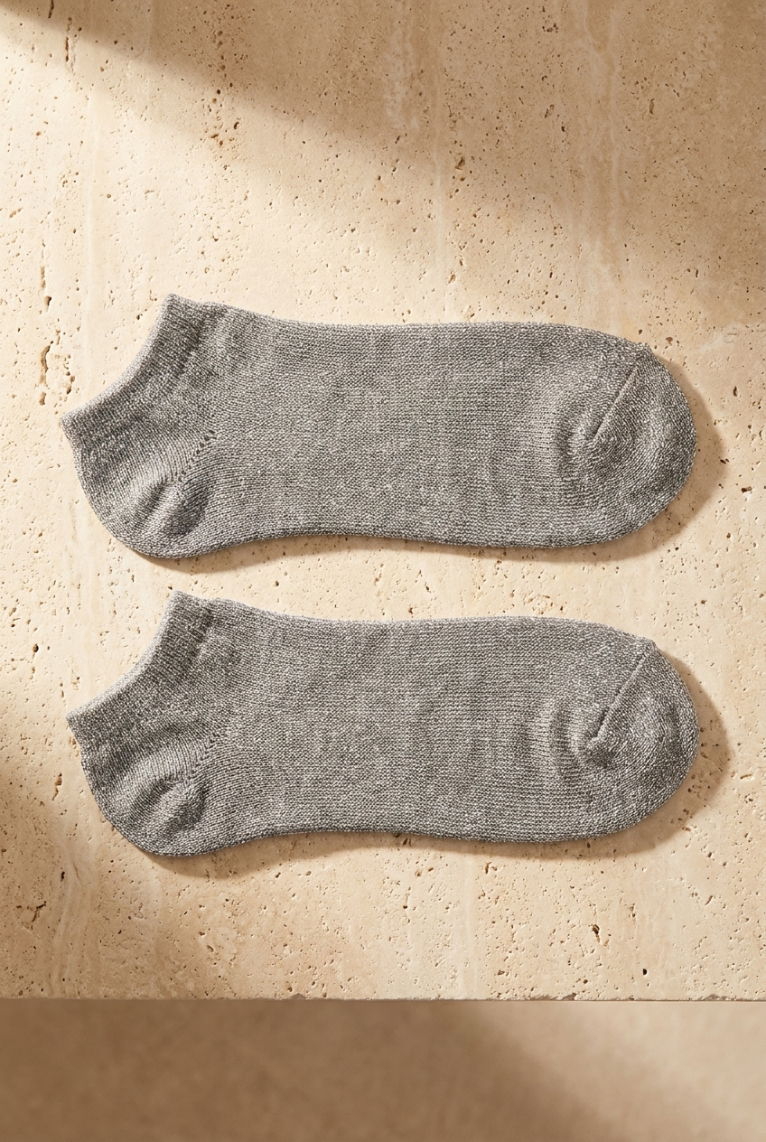 Women's Shine Booties Socks Silver