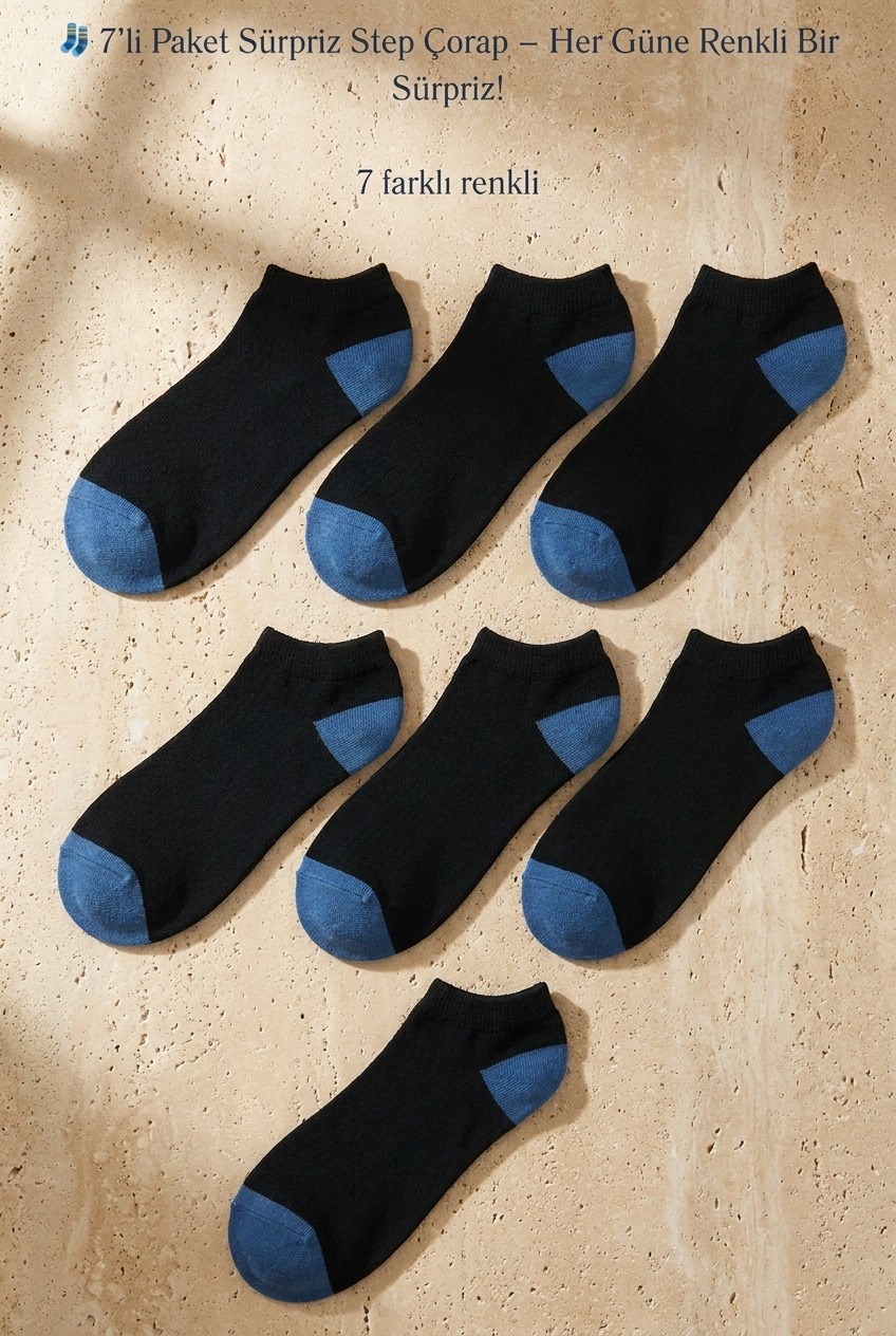 Women's Surprise Pack Of 7 Booties Socks
