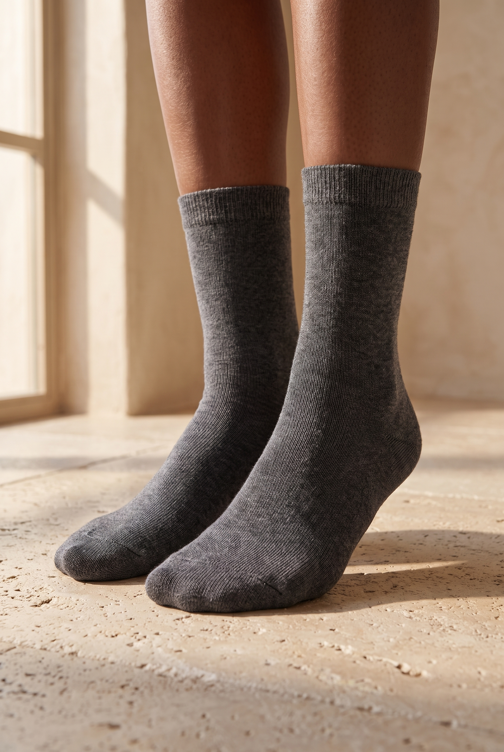 Women's Woolen Ankle Socks Gray
