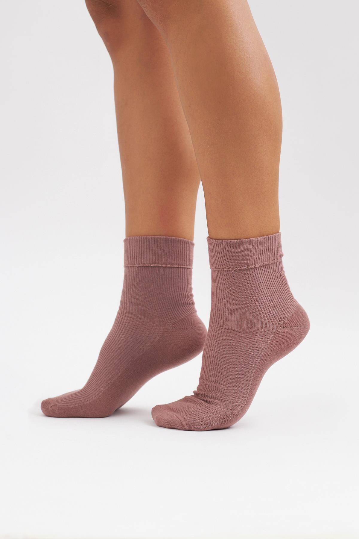 Katlanabilir Unisex Soket Çorap Pembe