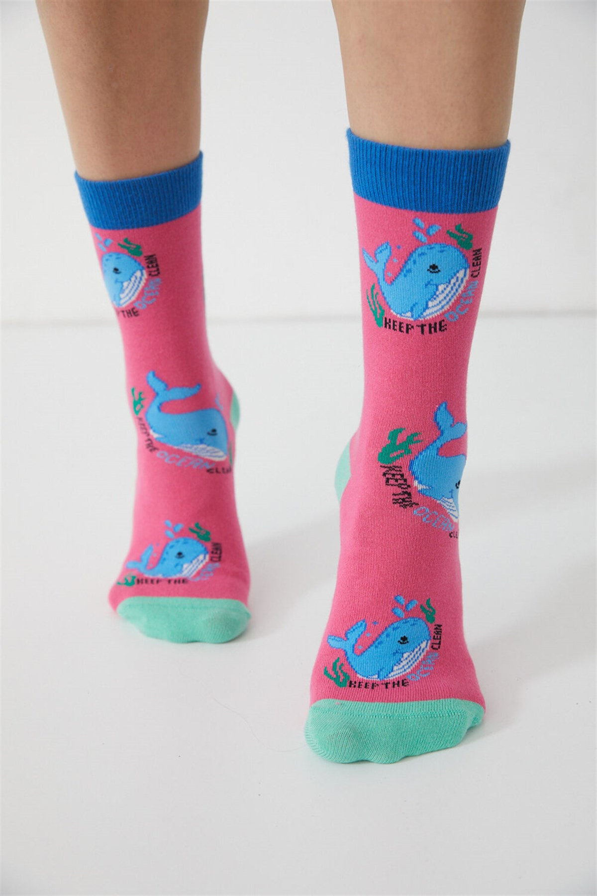 Keep The Ocean Unisex Soket Çorap-
