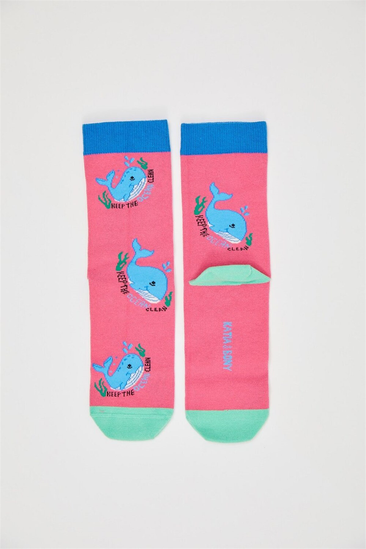 Keep The Ocean Unisex Soket Çorap-