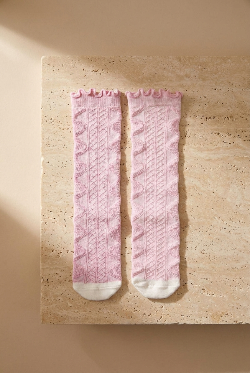 Baby Girl 3 Pack Knee Socks Pink