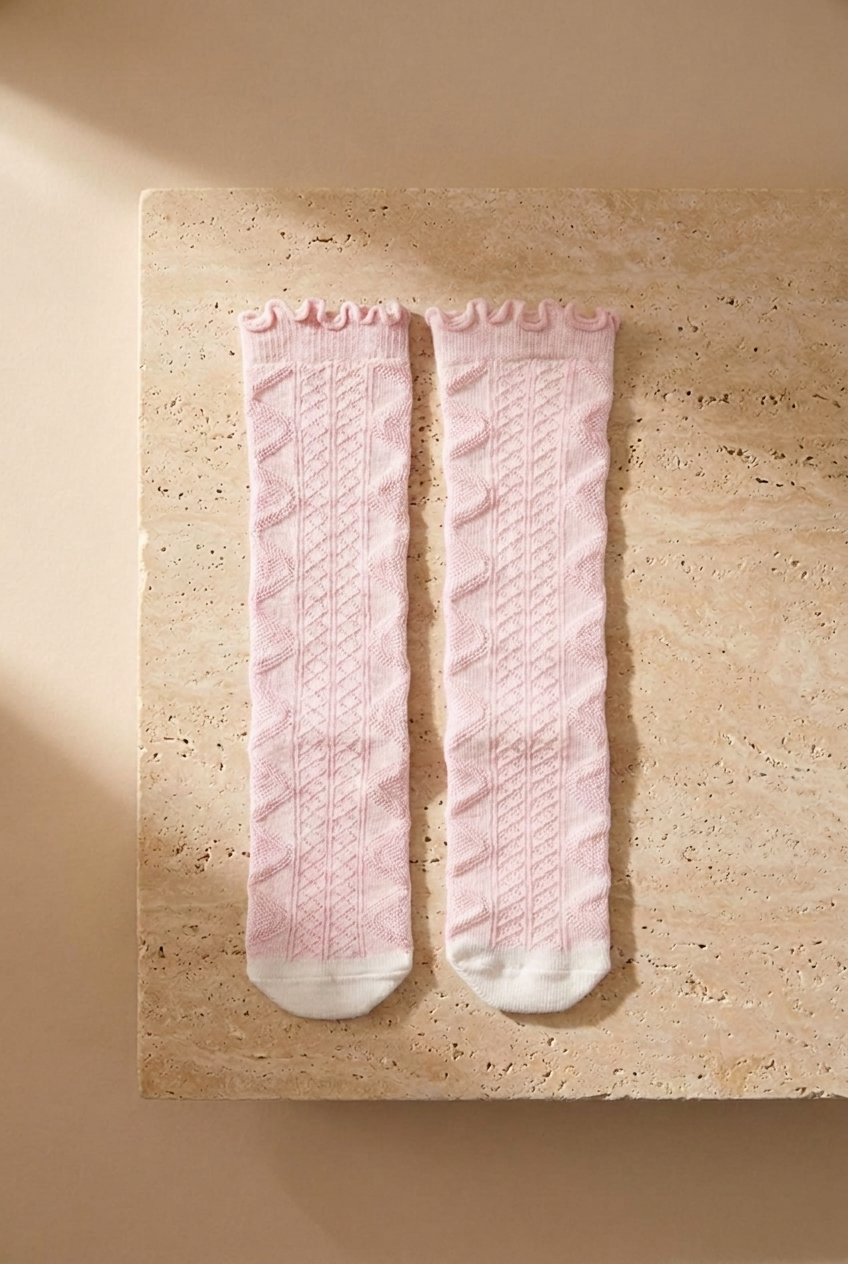 Baby Girl 3 Pack Knee Socks Pink