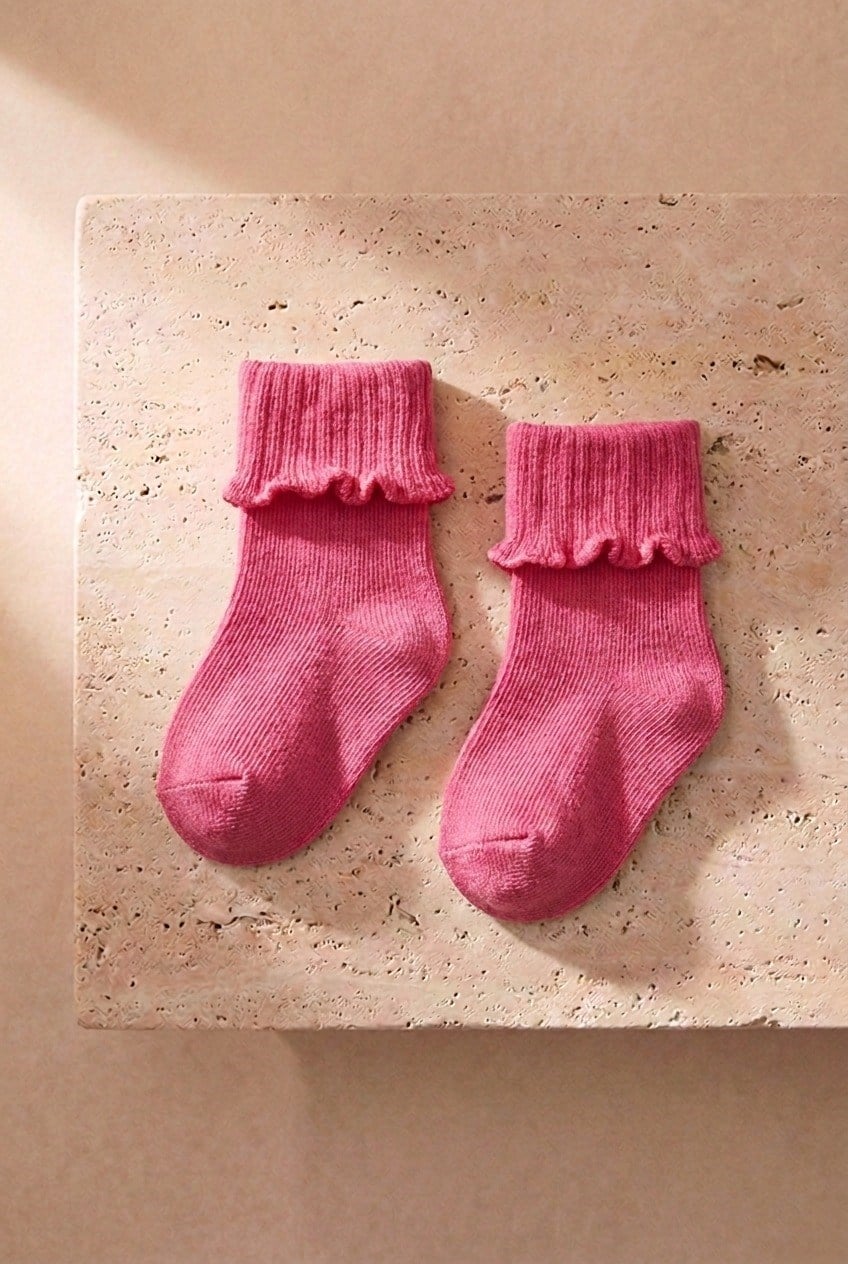Baby Girl Striped 5-Piece Socks