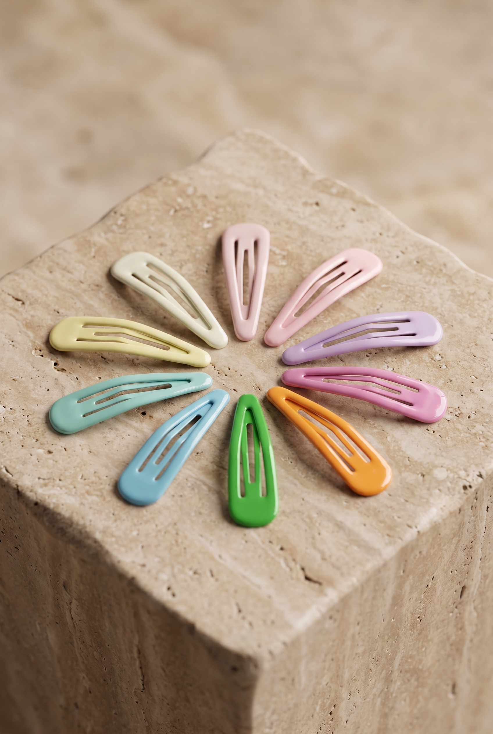 Kız Çocuk 10'lu Pastel Klips Toka