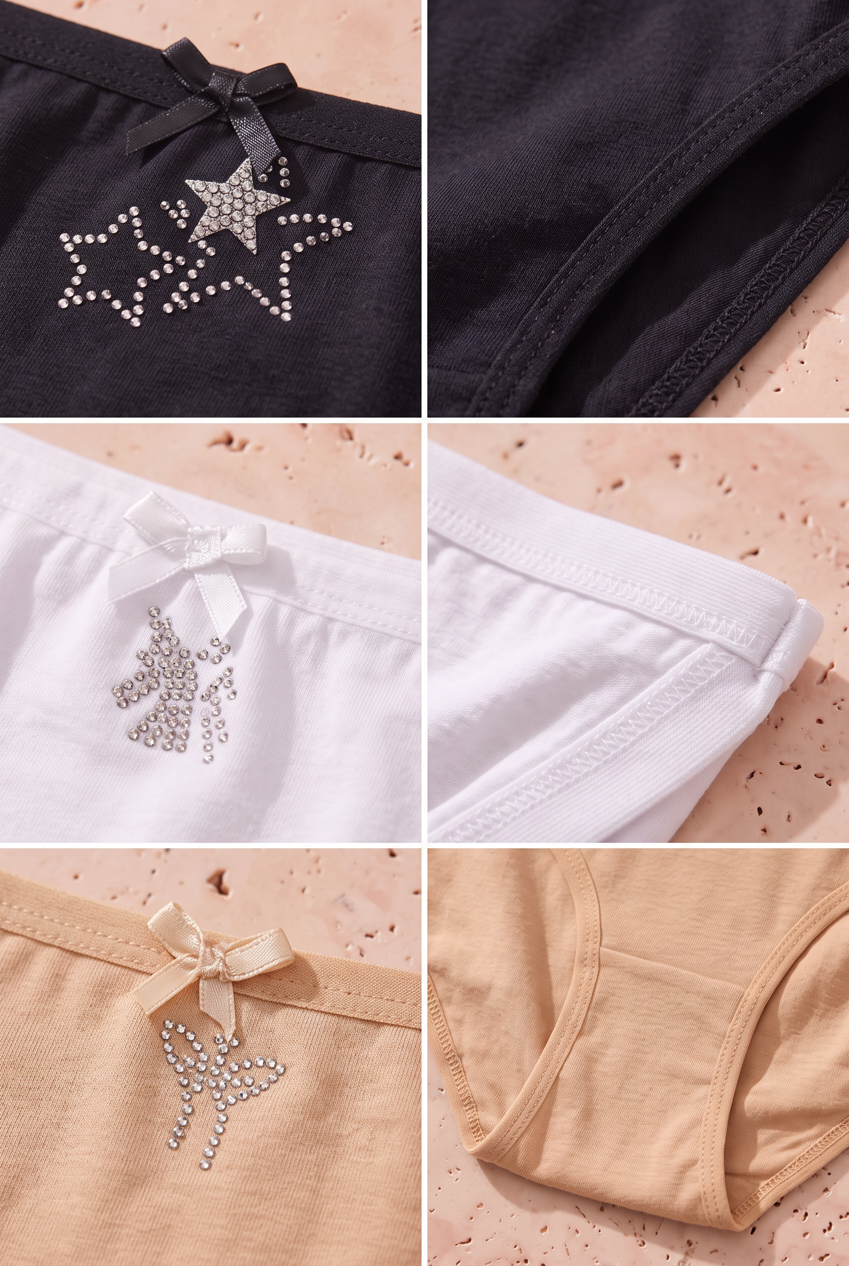 Kız Çocuk 5'li Paket Çok Renkli Slip Külot