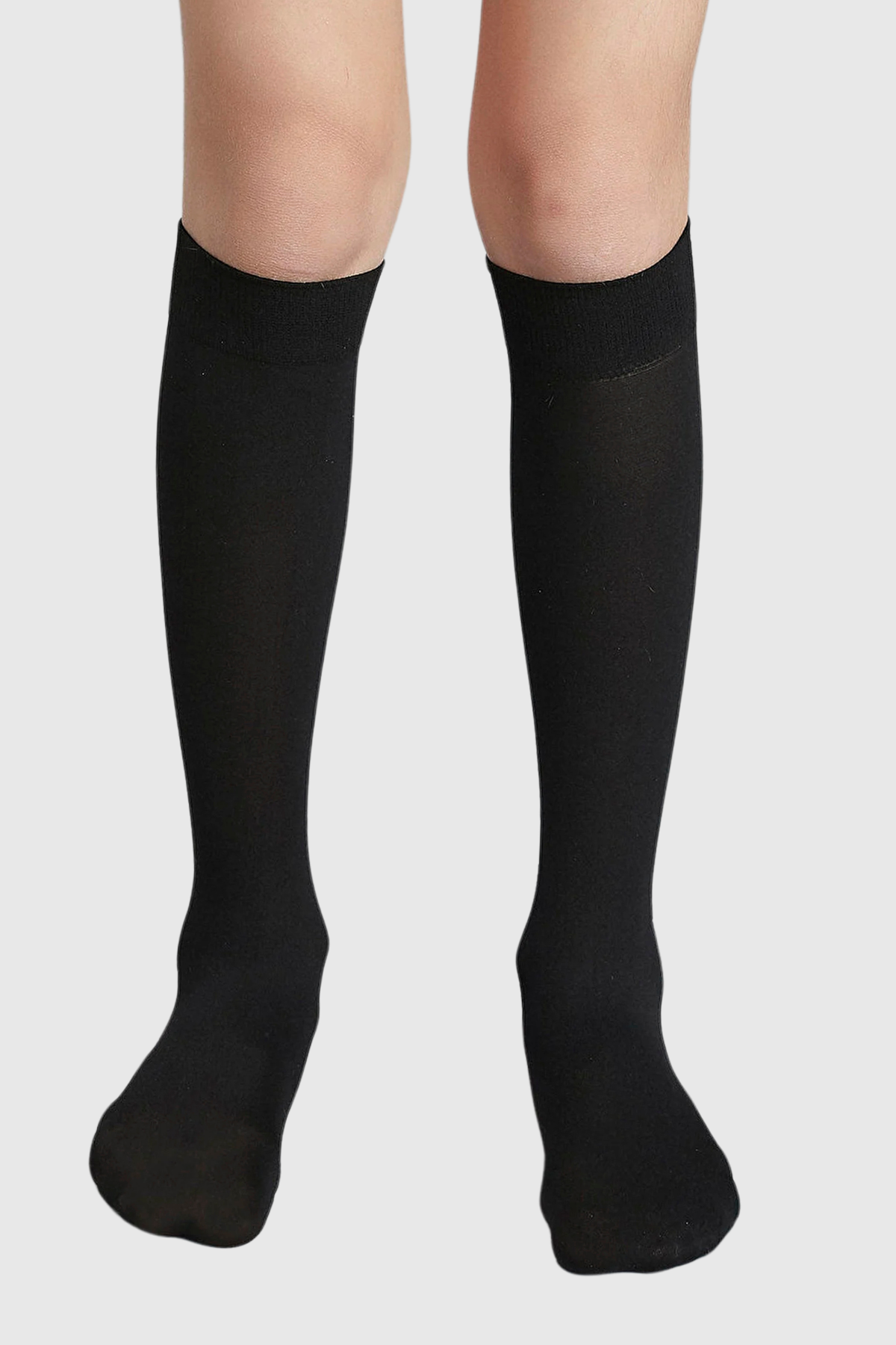 Kız Çocuk Dizaltı Çorap Siyah