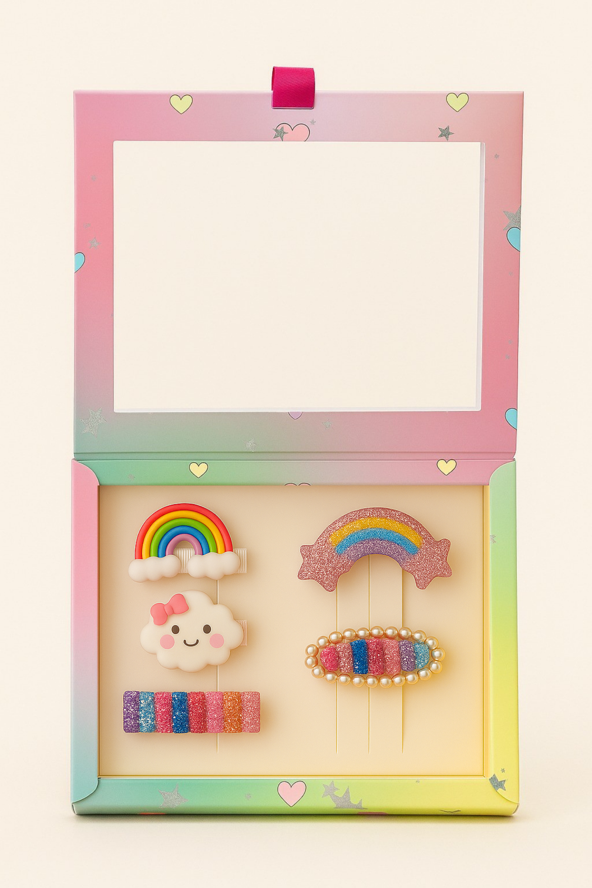 Kız Çocuk Gökkuşağı Toka Seti