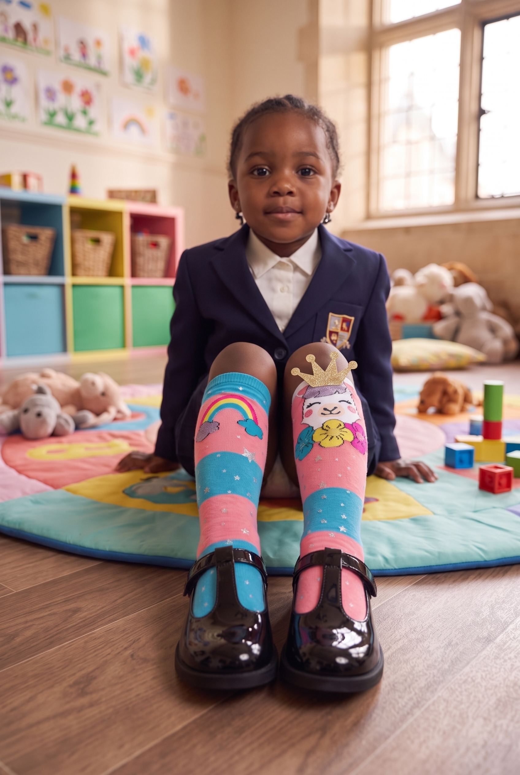 Chıldren's Laptop Socks Wıth Unıcorn Accessorıes Multıcolored