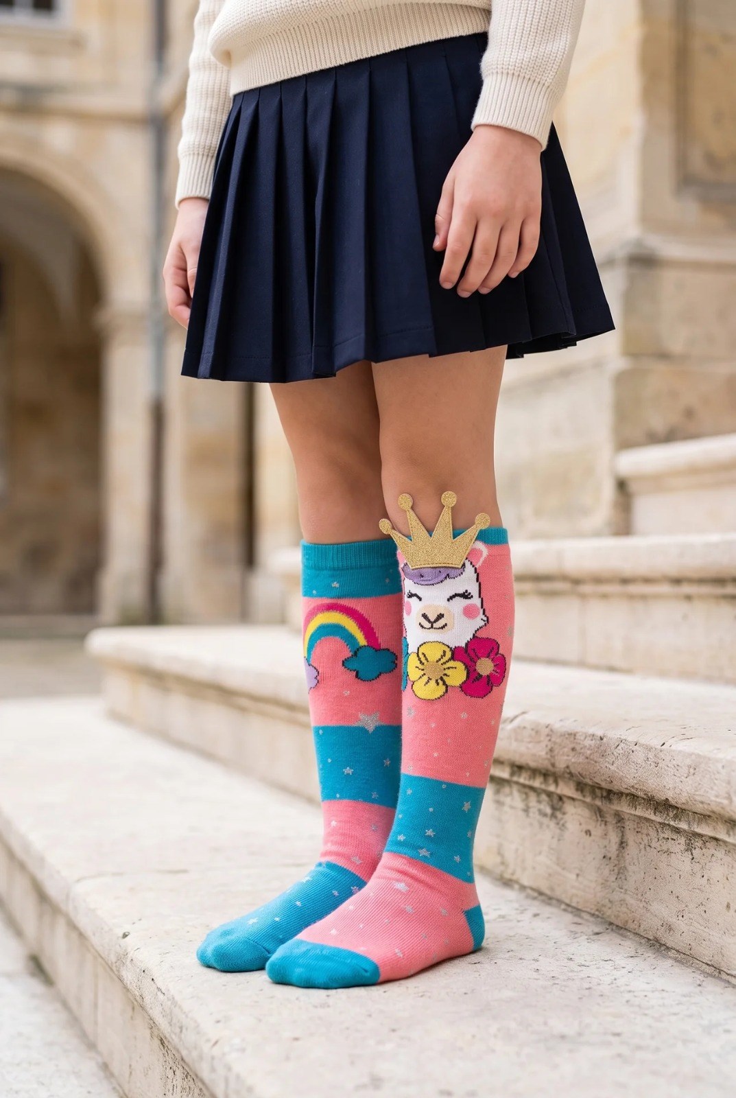 Chıldren's Laptop Socks Wıth Unıcorn Accessorıes Multıcolored
