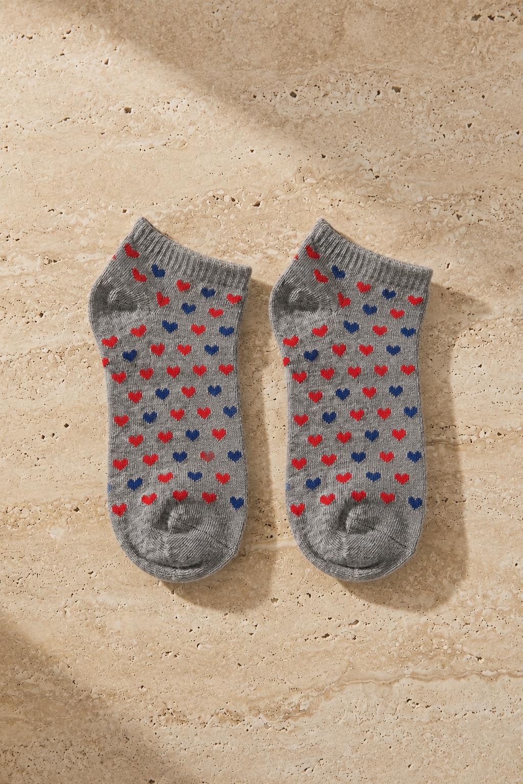 Girl's Heart Patterned 6-Piece Booties Socks