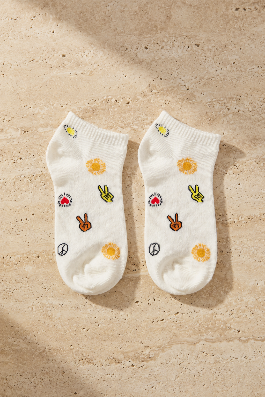 Girl's Heart Patterned 6-Piece Booties Socks