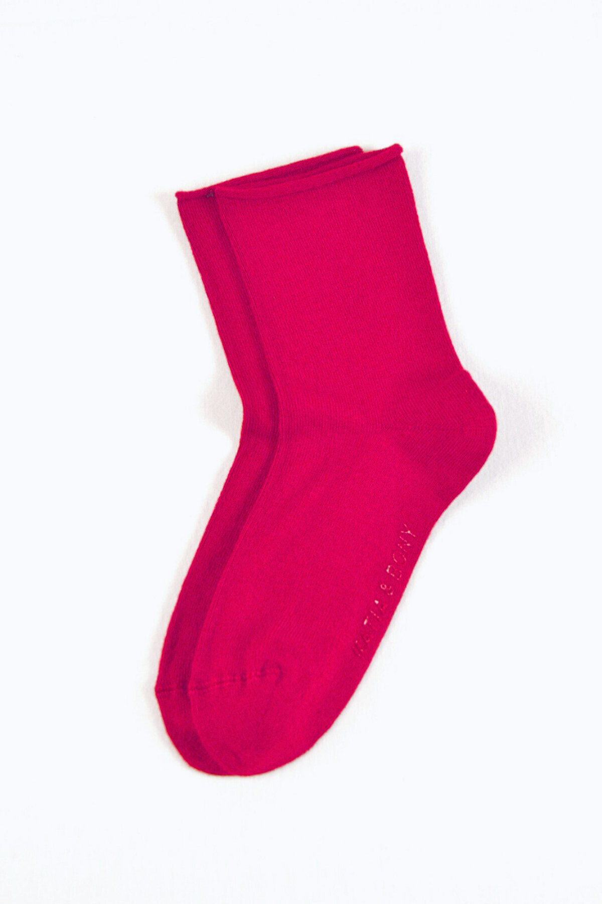 Kız Çocuk Lastiksiz Modal Soket Çorap Koyu Pembe