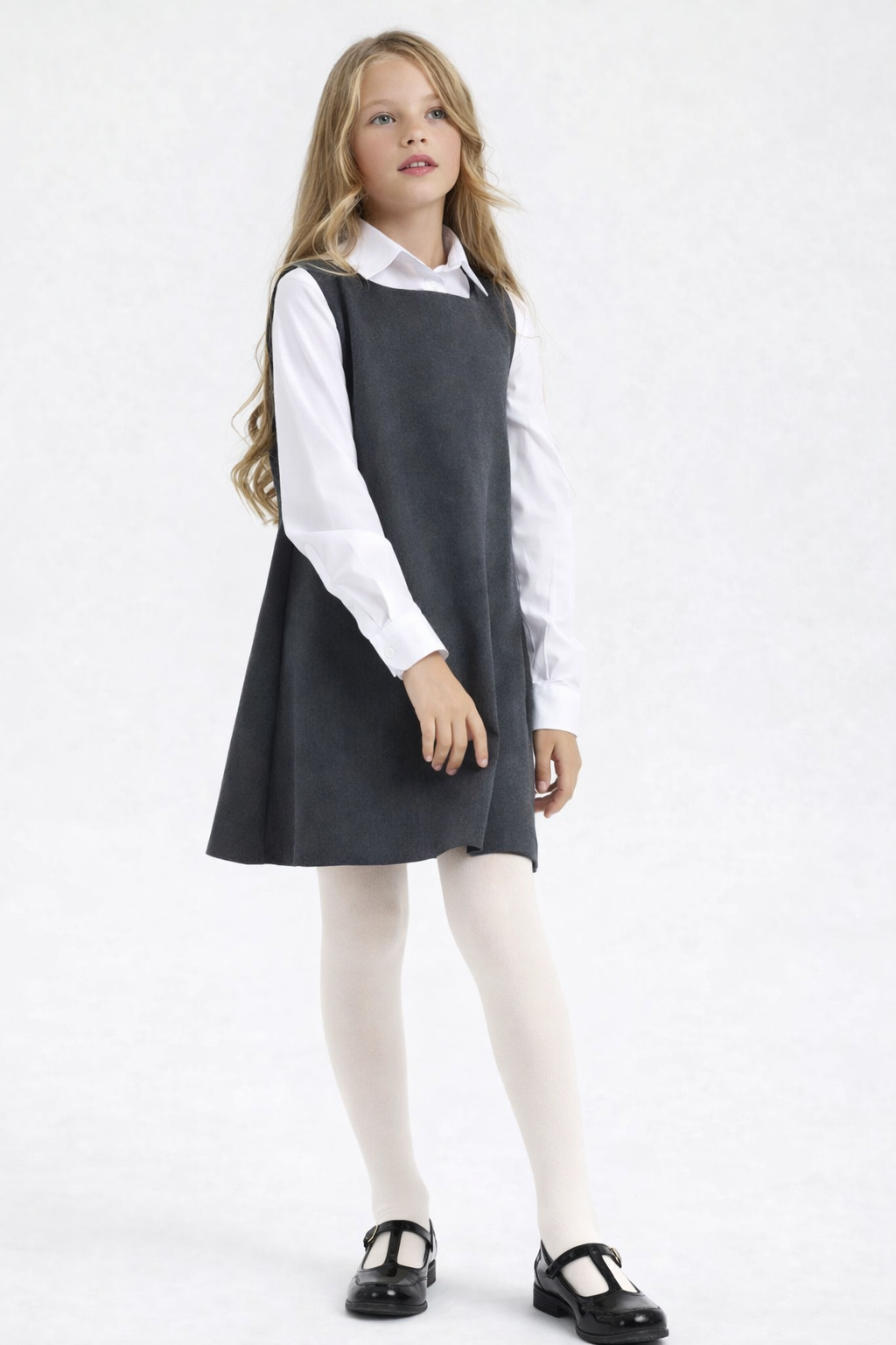 Girls' Tights in Ecru