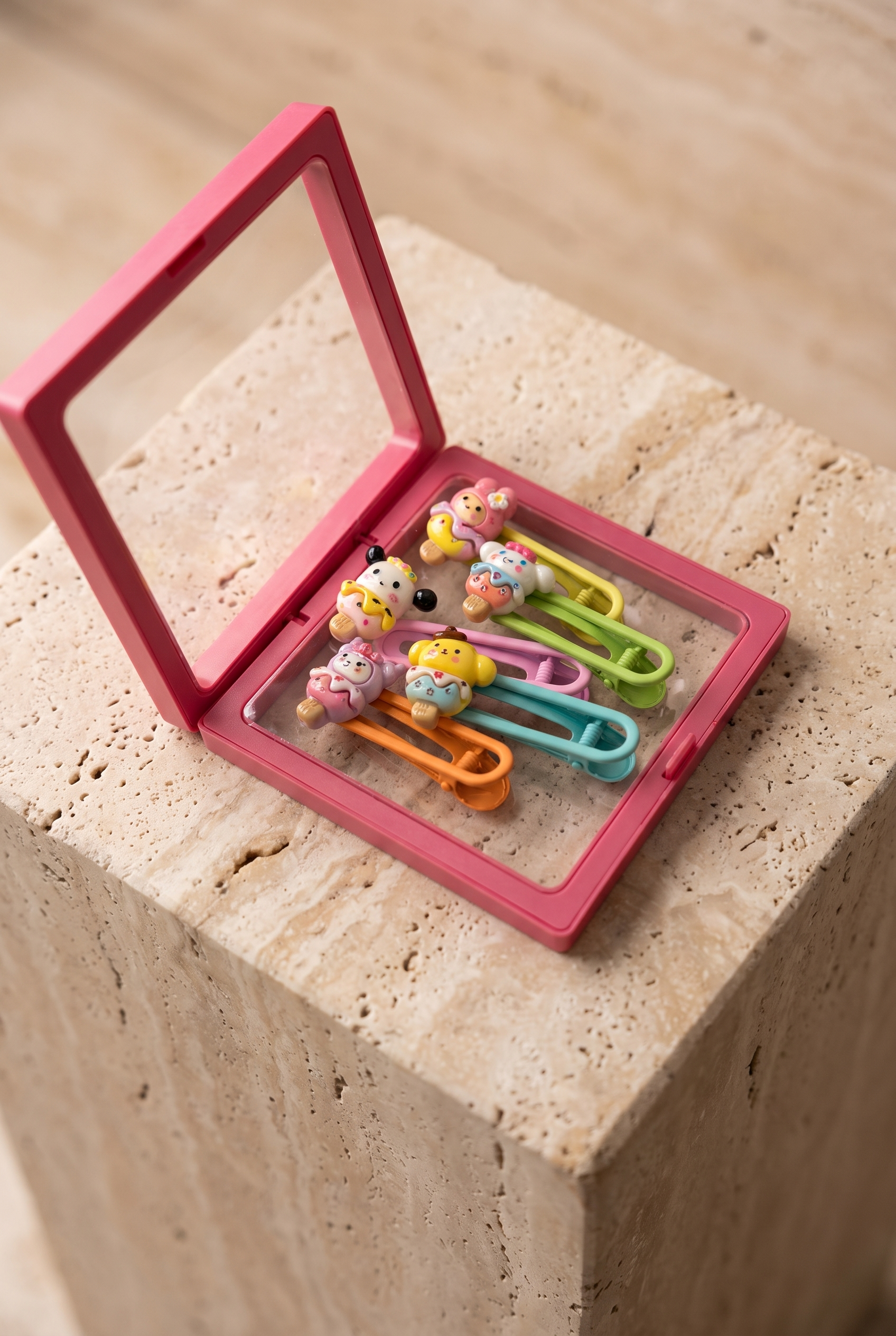 22505G2374 DESENLİ TOKA SETİ-23390 Pembe