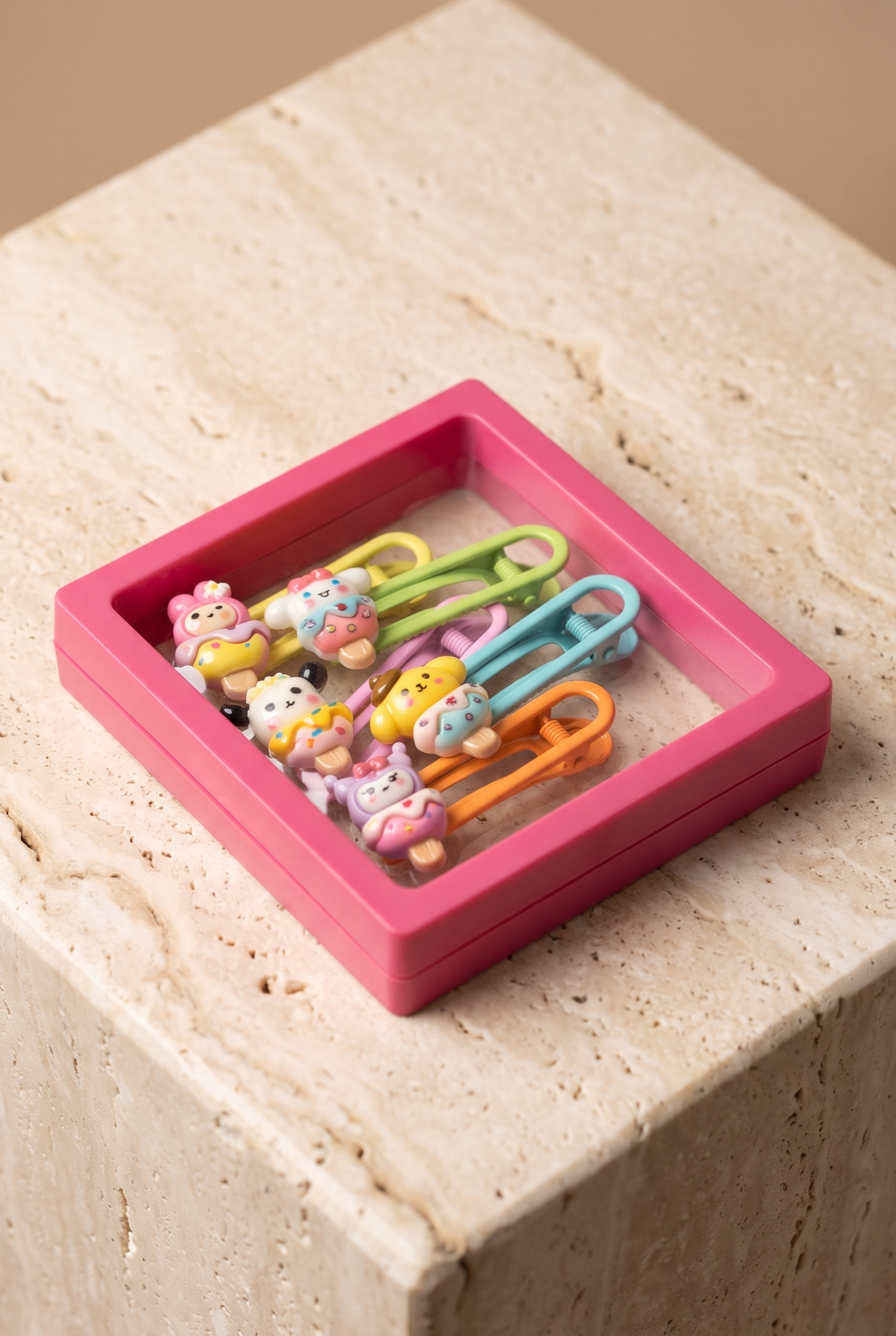22505G2374 DESENLİ TOKA SETİ-23390 Pembe