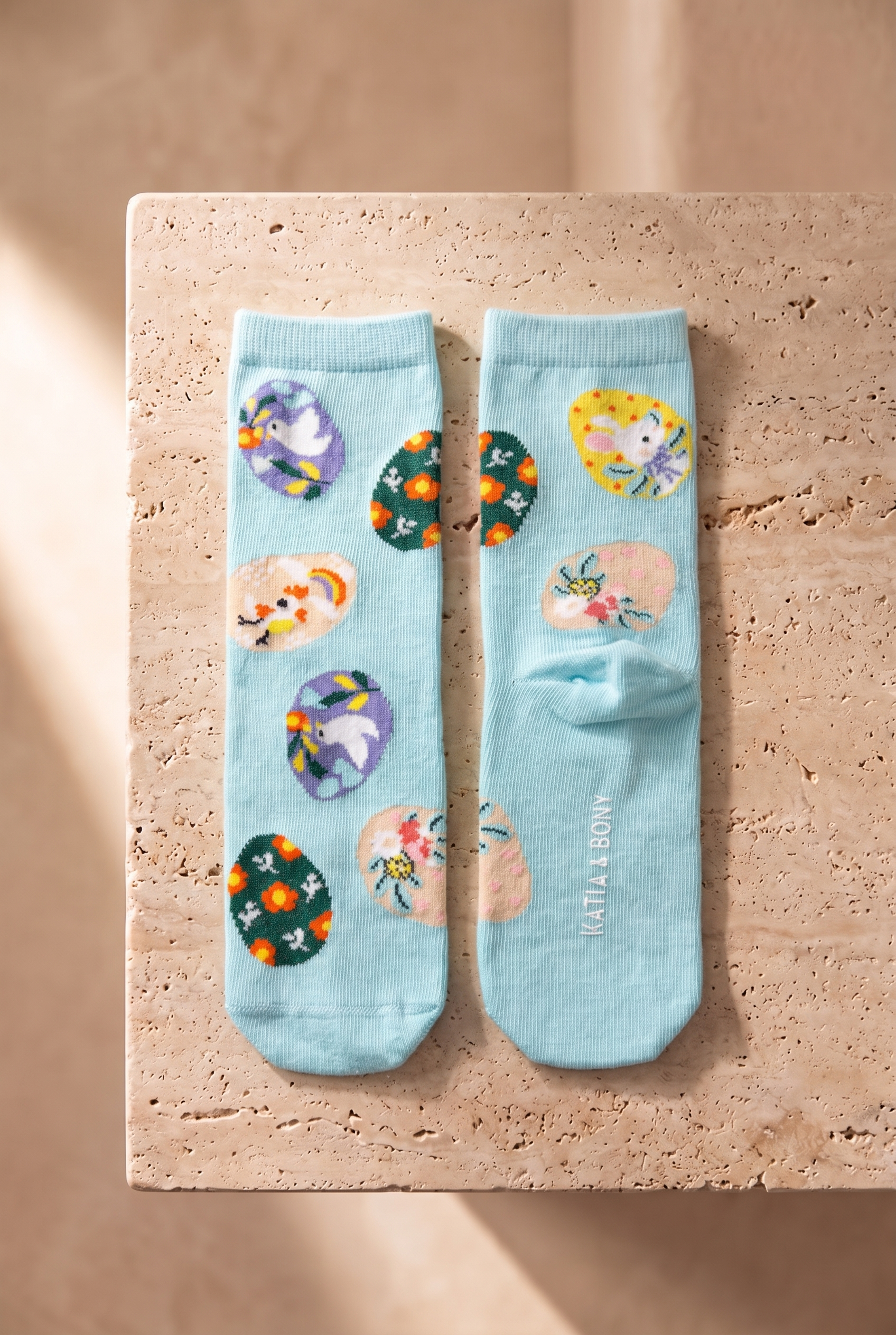 Girl's Rabbit Patterned 3-Piece Boxed Socks