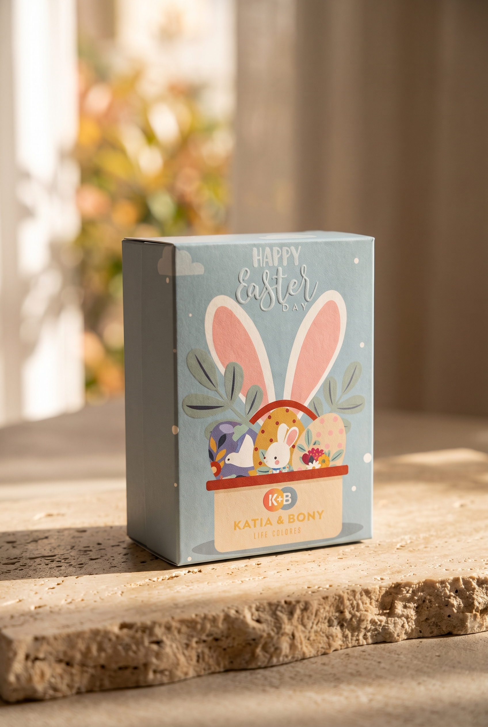 Girl's Rabbit Patterned 3-Piece Boxed Socks