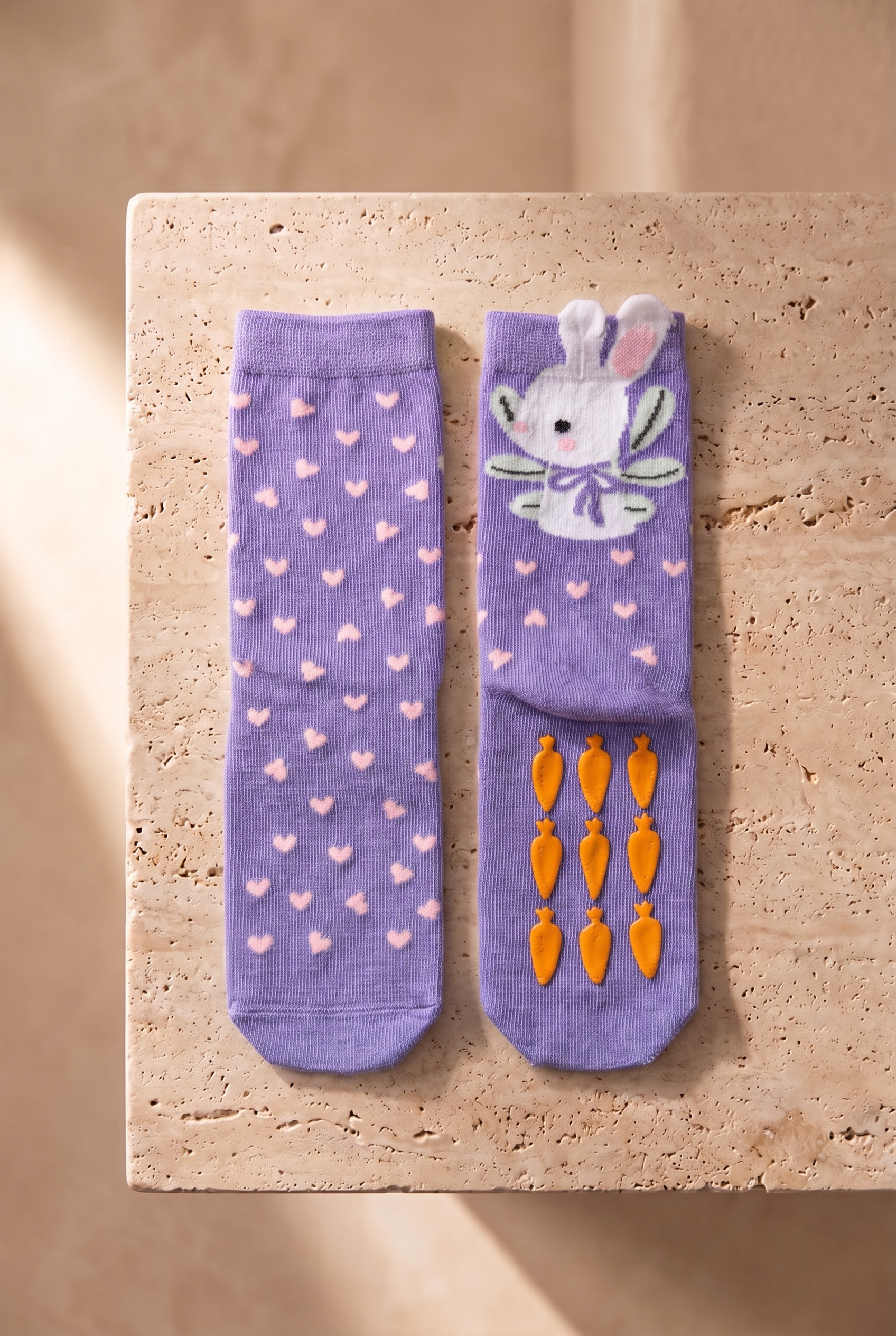 Girl's Rabbit Patterned 3-Piece Boxed Socks